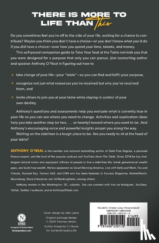 O'Neal, Anthony - Take Your Seat at the Table Study Guide
