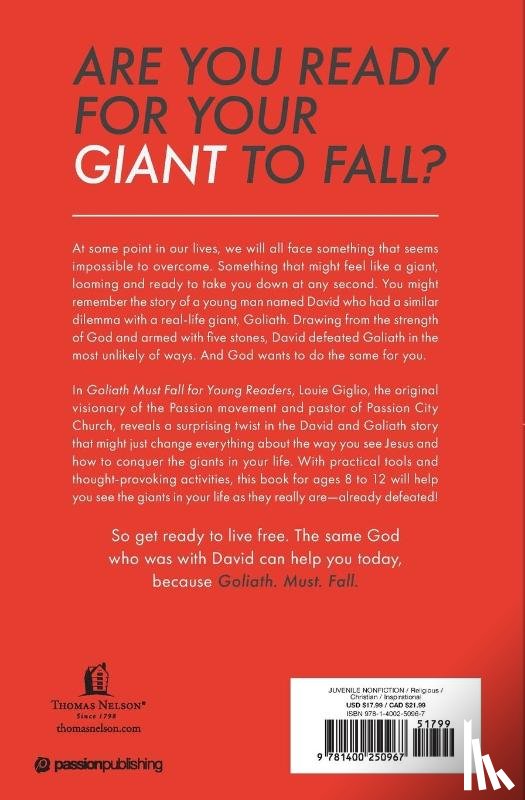 Giglio, Louie - Giglio, L: Goliath Must Fall for Young Readers