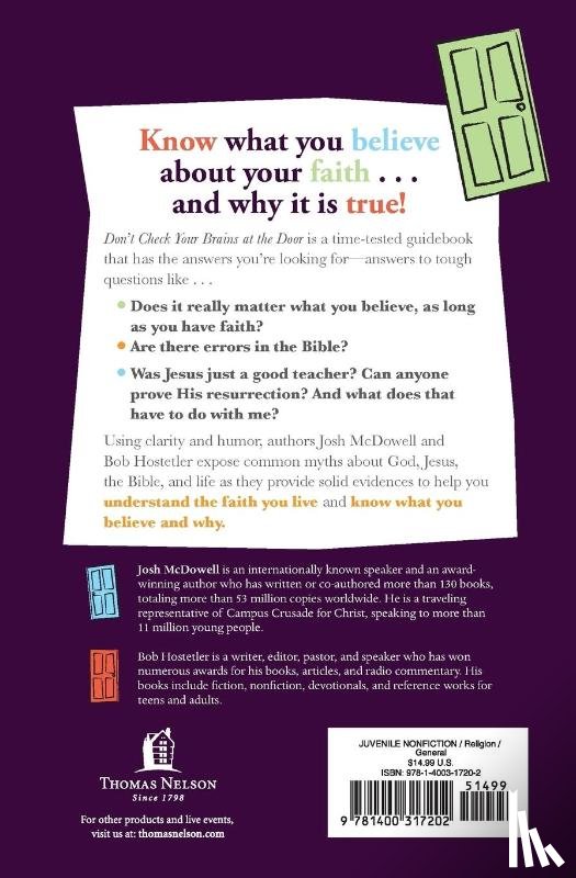McDowell, Josh, Hostetler, Bob - Don't Check Your Brains at the Door