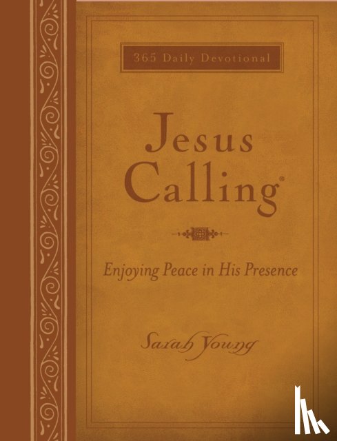 Young, Sarah - Jesus Calling, Large Text Brown Leathersoft, with Full Scriptures