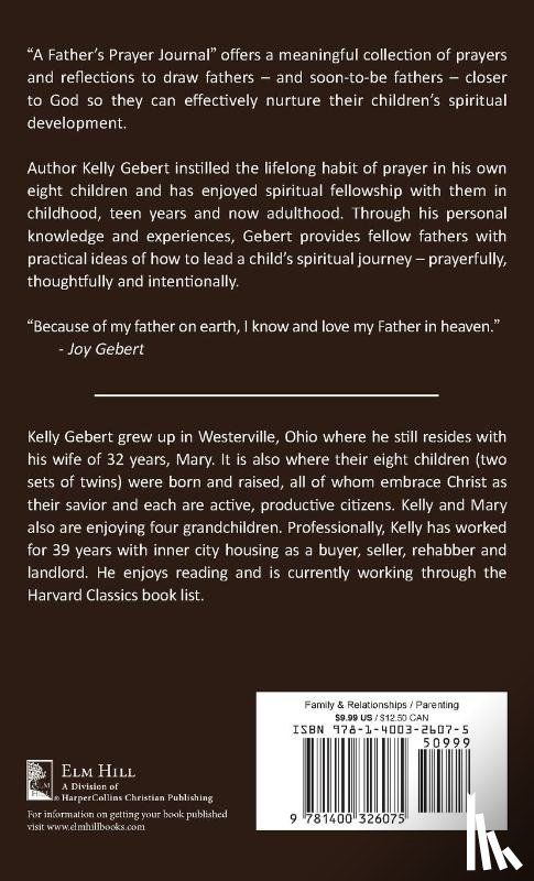 Gebert, Kelly - A Father's Prayer Journal