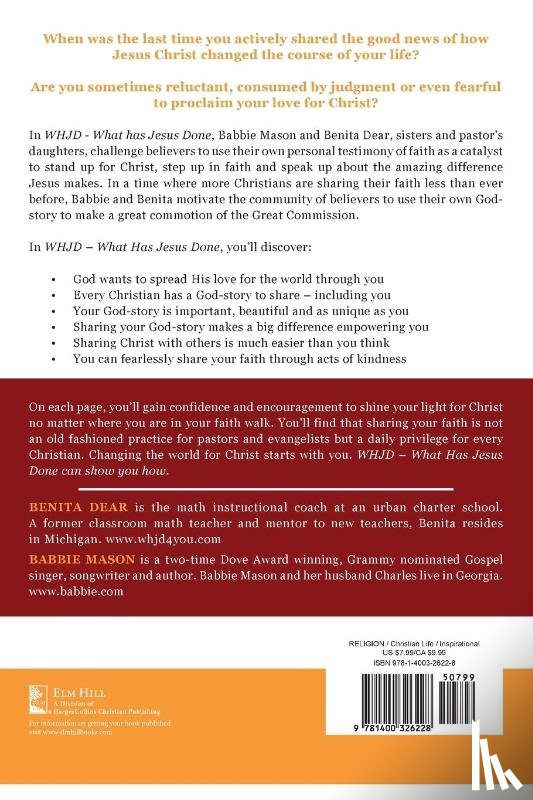 Mason, Babbie, Dear, Benita - WHJD What Has Jesus Done