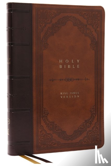Nelson, Thomas - KJV Holy Bible: Giant Print Thinline Bible, Brown Leathersoft, Red Letter, Comfort Print: King James Version (Vintage Series)