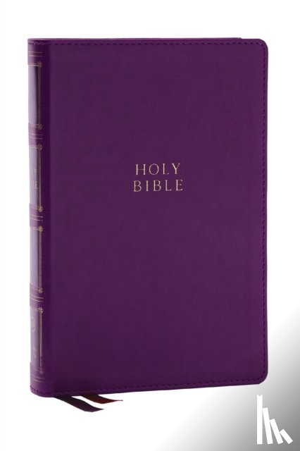 Thomas Nelson - KJV Holy Bible: Compact Bible with 43,000 Center-Column Cross References, Purple Leathersoft, Red Letter, Comfort Print (Thumb Indexing): King James Version