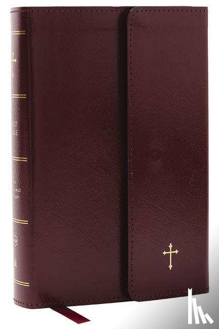 Nelson, Thomas - NKJV Compact Paragraph-Style Bible w/ 43,000 Cross References, Burgundy Leatherflex w/ Magnetic Flap, Red Letter, Comfort Print: Holy Bible, New King James Version
