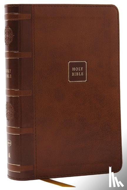 Thomas Nelson - NKJV Compact Paragraph-Style Bible w/ 43,000 Cross References, Brown Leathersoft, Red Letter, Comfort Print: Holy Bible, New King James Version