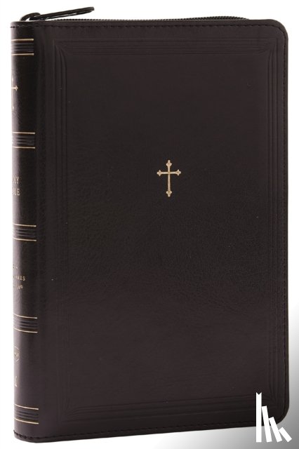 Thomas Nelson - NKJV Compact Paragraph-Style Bible w/ 43,000 Cross References, Black Leathersoft with zipper, Red Letter, Comfort Print: Holy Bible, New King James Version