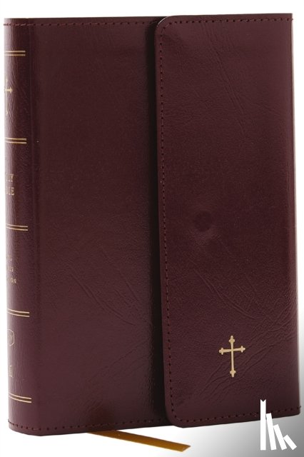 Thomas Nelson - KJV Holy Bible: Compact with 43,000 Cross References, Burgundy Leatherflex with flap, Red Letter, Comfort Print: King James Version