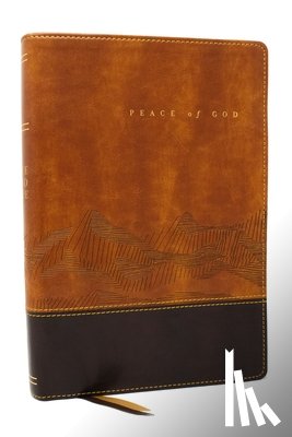 Johnston, PhD - Peace of God Bible: Discover and Experience God's Shalom Throughout the Bible (NKJV, Brown Leathersoft, Red Letter, Comfort Print)