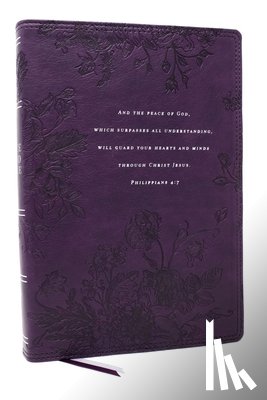 Johnston, PhD - Peace of God Bible: Discover and Experience God's Shalom Throughout the Bible (NKJV, Purple Leathersoft, Red Letter, Comfort Print)