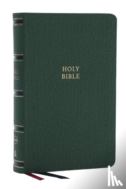 Nelson, Thomas - NKJV, Single-Column Reference Bible, Verse-by-verse, Green Leathersoft, Red Letter, Comfort Print (Thumb Indexed)