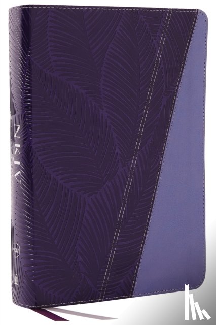 Thomas Nelson - NKJV Study Bible, Leathersoft, Purple, Full-Color, Comfort Print