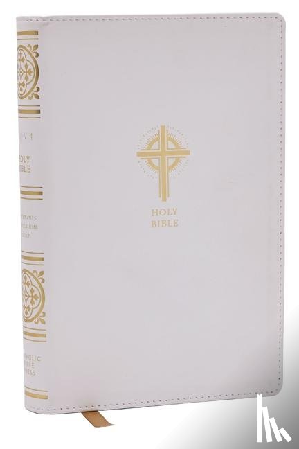 Catholic Bible Press - NRSVCE Sacraments of Initiation Catholic Bible, White Leathersoft, Comfort Print