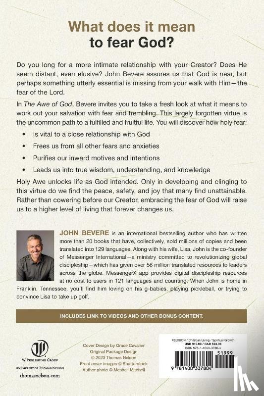 Bevere, John - The Awe of God