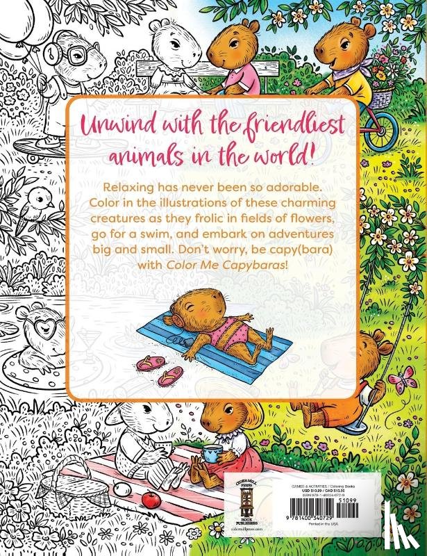 Editors of Cider Mill Press - Color Me Capybaras
