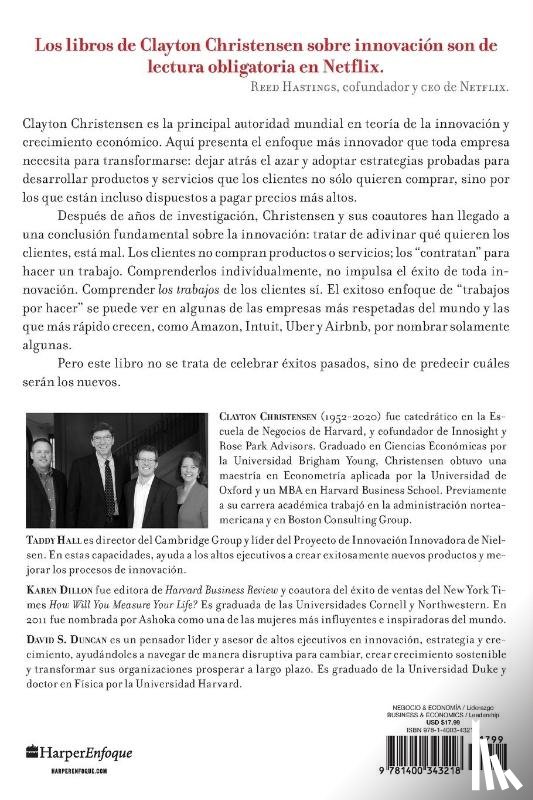 Christensen, Clayton M., Dillon, Karen, Hall, Taddy - Competir contra la suerte