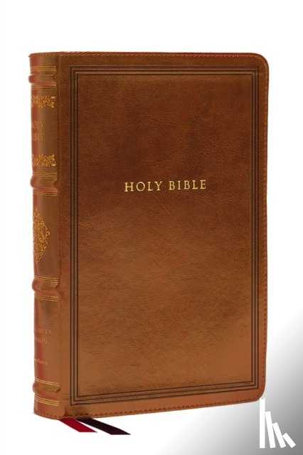 Thomas Nelson - KJV Large Print Reference Bible, Brown Leathersoft, Red Letter, Comfort Print (Sovereign Collection)