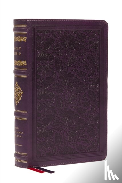 Thomas Nelson - NKJV Large Print Reference Bible, Purple Leathersoft, Red Letter, Comfort Print (Sovereign Collection)