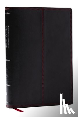 Thomas Nelson - NKJV-NET Parallel New Testament with NET Translators' Notes, Black Leathersoft, Red Letter, Comfort Print