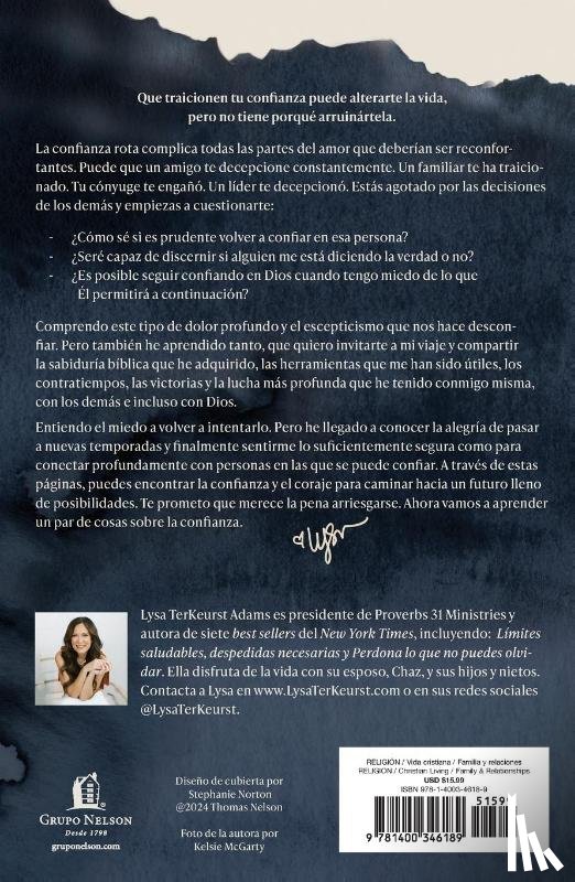 Terkeurst, Lysa - Quiero confiar en ti, pero no puedo