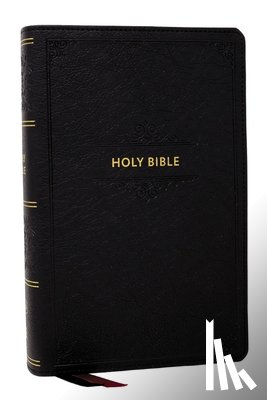 Thomas Nelson - KJV Personal Size Large Print End-of-Verse Reference Bible, Black Leathersoft, Red Letter, Comfort Print (Thumb Indexed)