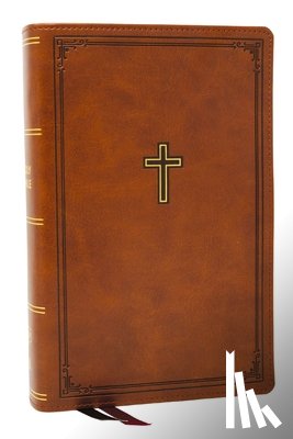 Thomas Nelson - KJV Personal Size Large Print End-of-Verse Reference Bible, Brown Leathersoft, Red Letter, Comfort Print (Thumb Indexed)