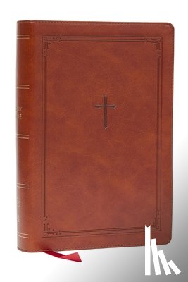 Nelson, Thomas - KJV Giant Print End-of-Verse Reference Bible, Brown Leathersoft, Red Letter, Comfort Print