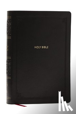 Nelson, Thomas - NKJV Giant Print End-of-Verse Reference Bible, Black Leathersoft, Red Letter, Comfort Print (Thumb Indexed)