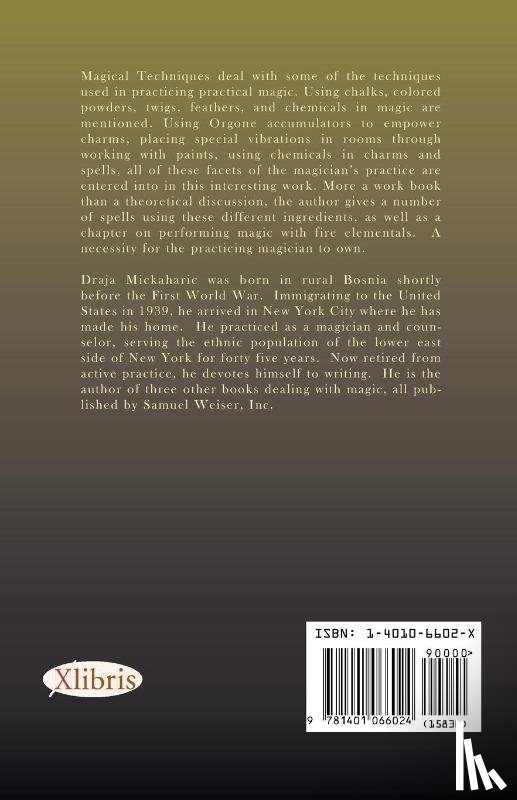 Mickaharic, Draja - Magical Techniques