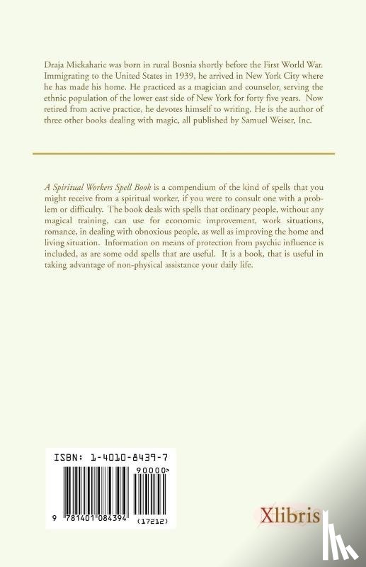 Mickaharic, Draja - A Spiritual Worker's Spell Book