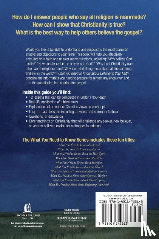Anders, Max - What You Need To Know About Defending Your Faith