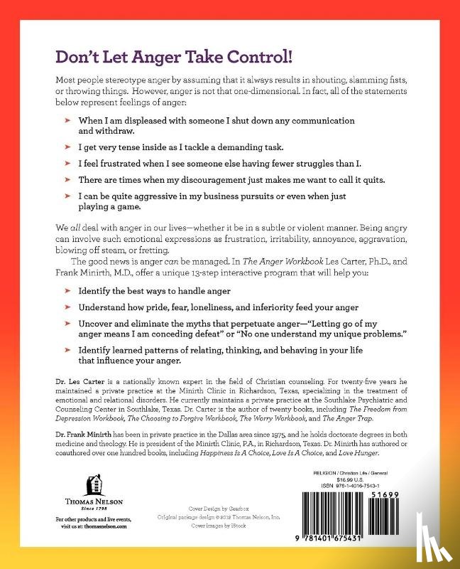 Carter, Les, Minirth, Frank - The Anger Workbook