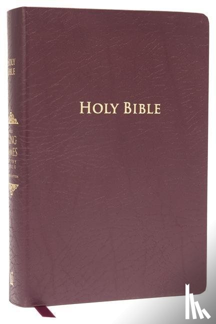 Thomas Nelson - KJV Study Bible, Large Print, Bonded Leather, Burgundy, Red Letter