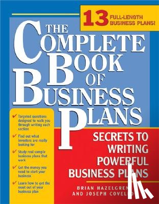 Hazelgren, Brian J, Covello, Joseph A - The Complete Book of Business Plans