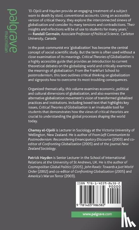 el-Ojeili, C., Hayden, P. - Critical Theories of Globalization