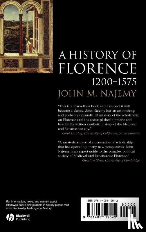 Najemy, John M. (Cornell University - A History of Florence, 1200 - 1575