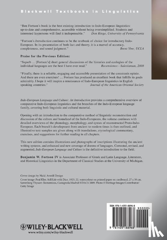 Fortson, Benjamin W. - Indo-European Language and Culture