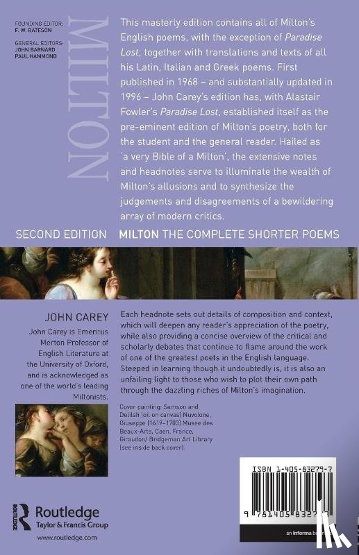  - Milton: The Complete Shorter Poems