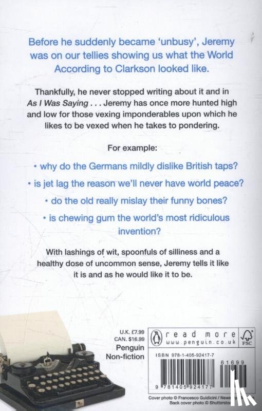 Clarkson, Jeremy - As I Was Saying . . .
