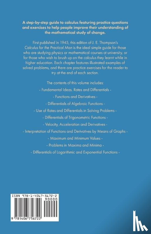 Thompson, J.E. - Calculus For The Practical Man