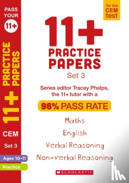 Phelps, Tracey - 11+ Practice Papers for the CEM Test Ages 10-11 - Book 3