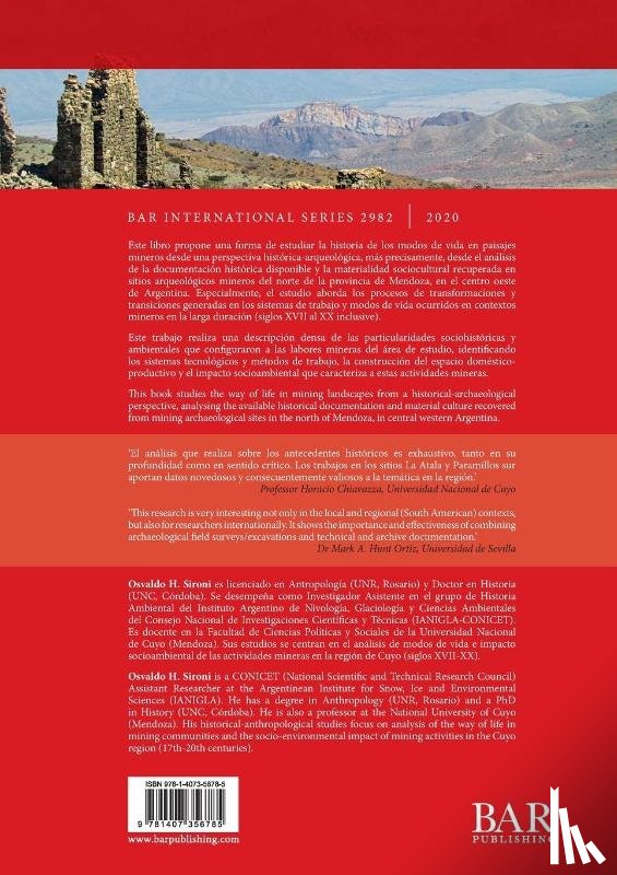 Sironi, Osvaldo H. - Paisajes mineros y modos de vida en el norte de Mendoza, Argentina (S. XIX-XX)