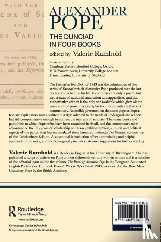  - The Dunciad (revised first edition)