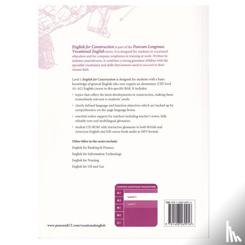Frendo, Evan - English for Construction Level 1 Coursebook and CD-ROM Pack