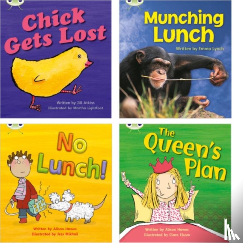 Jill Atkins, Emma Lynch, Alison Hawes - Learn to Read at Home with Phonics Bug: Pack 4 (Pack of 4 reading books with 3 fiction and 1 non-fiction)