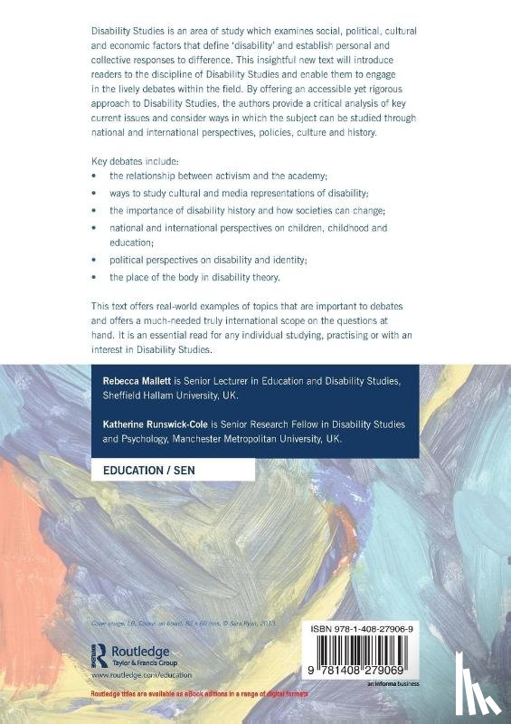 Mallett, Rebecca (Sheffield Hallam University, Runswick-Cole, Katherine (Manchester Metropolitan University - Approaching Disability