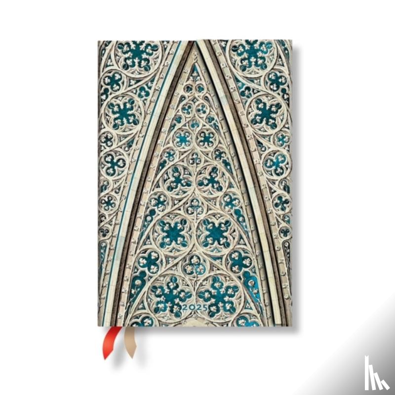 Paperblanks - Vault of the Milan Cathedral (Duomo di Milano) Mini 12-month Horizontal Hardback Dayplanner 2025 (Wrap Closure)