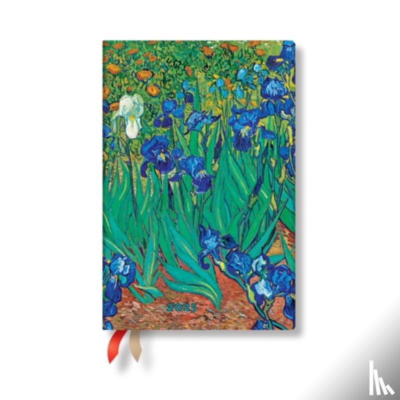 Paperblanks - Van Gogh’s Irises (Mini 12-month Verso Hardback Dayplanner 2025 (Elastic Band Closure)