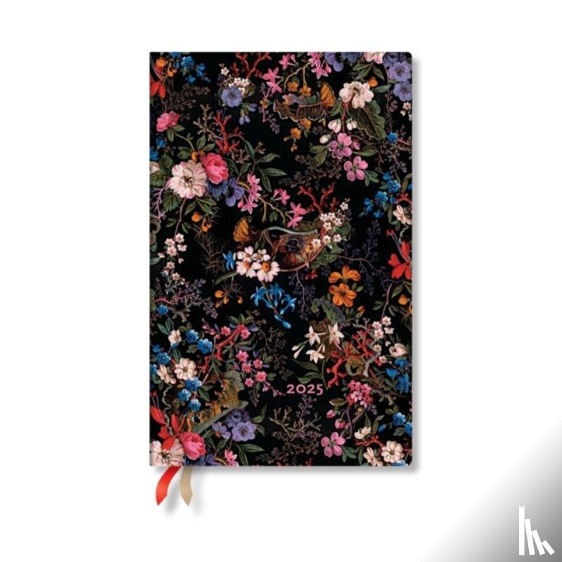 Paperblanks - Floralia (William Kilburn) Maxi 12-month Horizontal Hardback Dayplanner 2025 (Elastic Band Closure)
