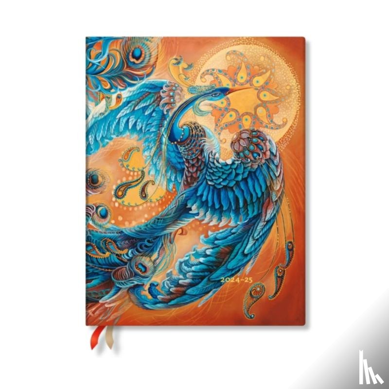 Paperblanks - Skybird (Birds of Happiness) Ultra 12-month Vertical Softcover Flexi Dayplanner 2025 (Elastic Band Closure)